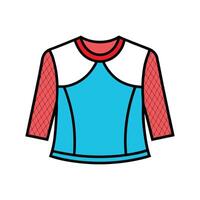 Chic Mesh Layered Top Design vector