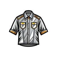 Chic Metallic Foil Print Shirt Design vector