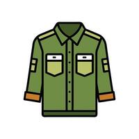 Stylish Military Utility Shirt Design vector