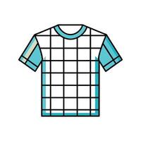 Bold Outline Minimalist Grid Tee Design vector