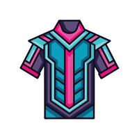 Chic Futuristic Cyber Tee Design vector