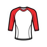 Stylish 34 Sleeve Baseball Tee Design vector