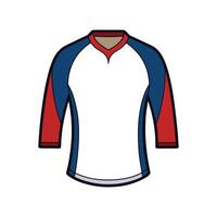 Unique 34 Sleeve Baseball Tee Outline vector
