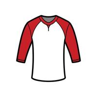 Trendy 34 Sleeve Baseball TShirt Illustration vector