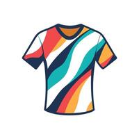 Stylish Abstract Brushstroke Tee Art Design vector