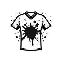 Dynamic Artistic Ink Splatter TShirt Graphic vector