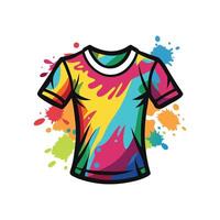 Unique Artistic Watercolor Tee Design vector