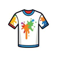 Artistic Artist Paint Splatter Tee Graphic vector