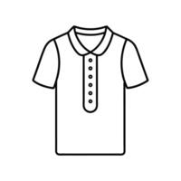 Chic Buttoned Henley TShirt Graphic vector