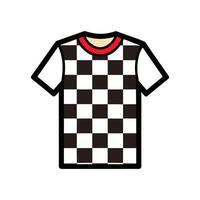 Stylish Checkerboard Print TShirt Design vector