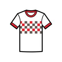 Unique Checkerboard Print TShirt Illustration vector