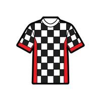 Trendy Checkered Oversized TShirt Art vector