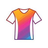 Unique Color Gradient TShirt Artwork vector