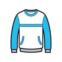 Unique Crew Neck Sweatshirt Artwork vector