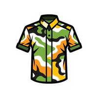 Stylish Digital Camo Print Shirt Design vector