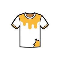 Unique DIY Bleached TShirt Art vector
