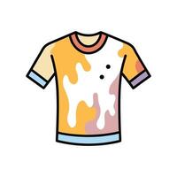 Stylish DIY Bleached Tee Design vector