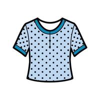 Stylish Dotted Print TShirt Graphic vector
