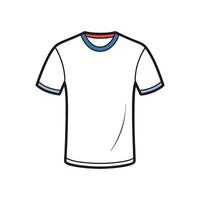 Chic Subtle Embossed Print Tee Bold Outline Design vector