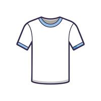 Stylish Outline of Subtle Embossed Print Tee vector