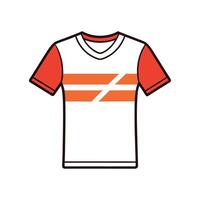 Creative Outline Design of Subtle Embossed Print Tee vector