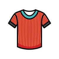 Creative Outline Design of Textured Ribbed Tee vector
