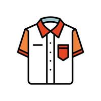 Creative Trendy Minimalist Shirt Outline Design vector