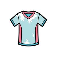 Chic Vintage Acid Wash Tee Bold Outline Design vector