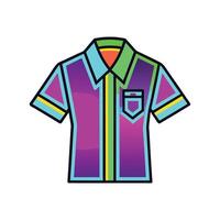 Chic Neon Glow Party Shirt Bold Design vector