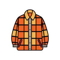 Unique Oversized Cozy Flannel Design vector