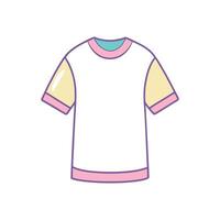 Dreamy Oversized Tee Bold Outline Design vector