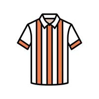 Chic Racing Striped Polo Outline Design vector