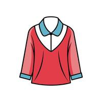 Trendy Slouchy Blouse with Relaxed Outline vector