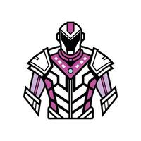 Innovative Bold Outline of SciFi Cyberpunk Tee vector