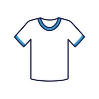 Stylish Outline of Simple White Tee vector