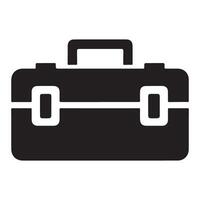 Silhouette classic toolbox graphic organizing tools with vintage charm vector