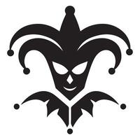 Jester Silhouette Illustration Fun and Entertainment Themed Graphics vector