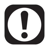 Exclamation Point Icon Illustration Showing Something Important vector