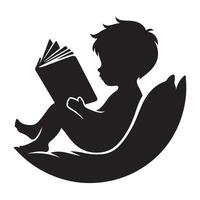 A Child's Literary Journey Embracing the Joy of Reading vector