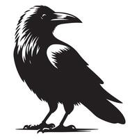 Stunning Raven Silhouette Graphic for Crafting and Design Projects vector
