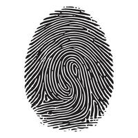 Unique Fingerprint Illustration A Secure Identity Concept Design vector