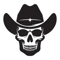 Cowboy Skull Illustration Design for Western Theme Projects vector