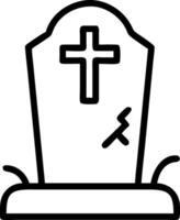 Timeless Gravestone with Engraving vector