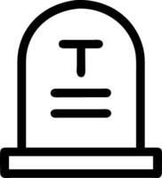 Minimalist Tombstone Artwork vector