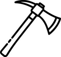 Intricate Garden Axe Design vector