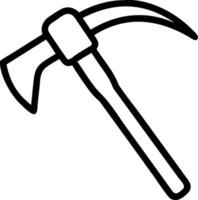 Elegant Handcrafted Garden Axe Design vector
