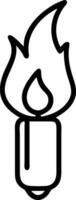 Intense Blazing Flame Concept vector