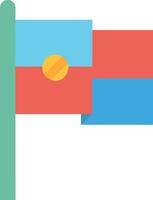 Modern National Flag Illustration vector