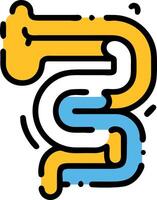 Modern Colon with a Touch of Style vector