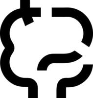 Modern and Stylish Colon Illustration vector
